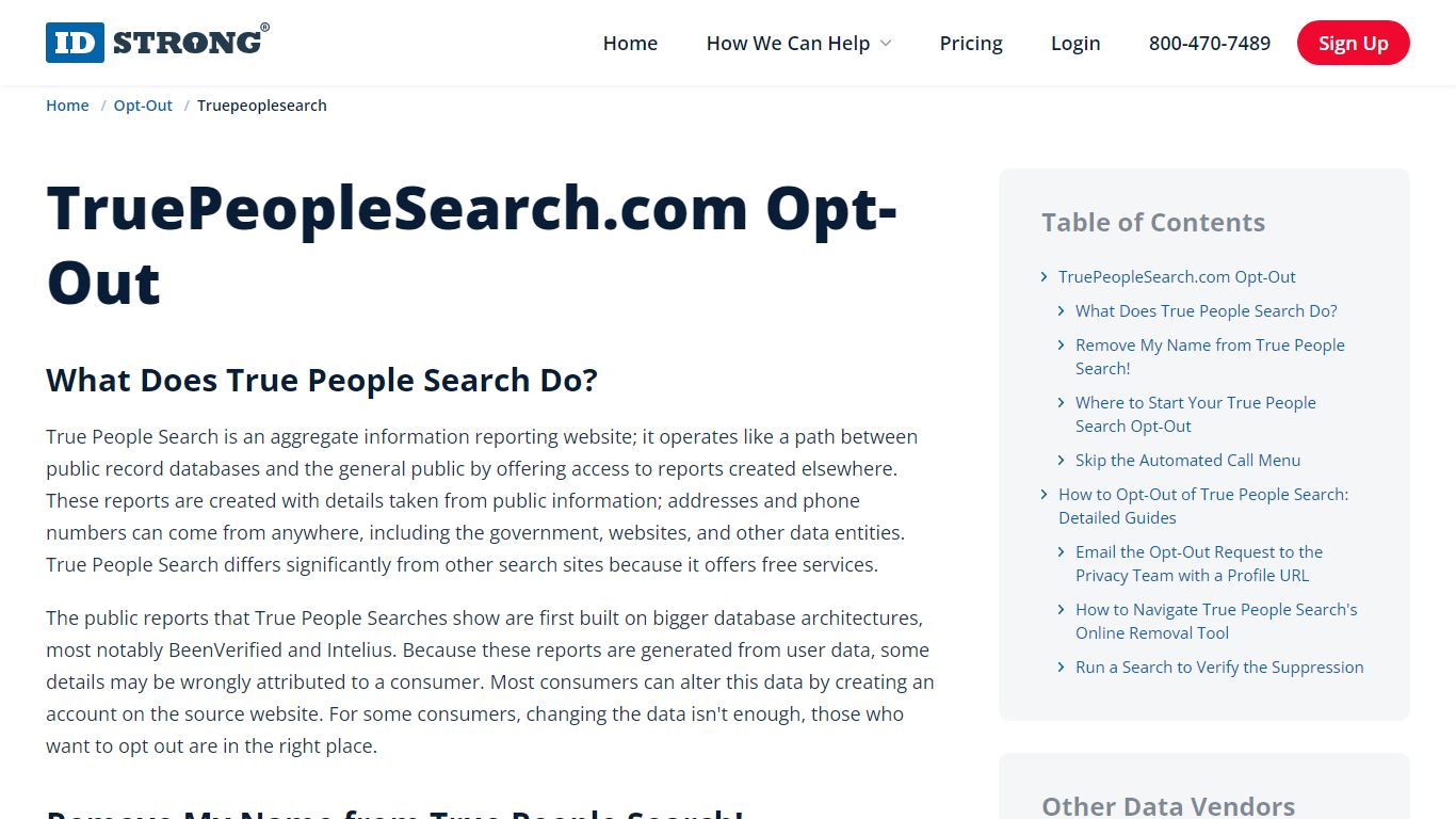 Opt Out of TruePeopleSearch: Remove Your Information